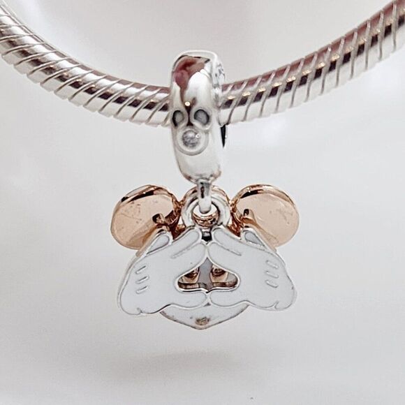 Pandora Disney Mickey Mouse Double Dangle Charm - Picture 2 of 5